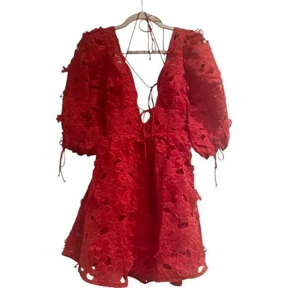 chinese dress ladies Lace Veleria Embroidered Eyelet Slip Dress main image 1